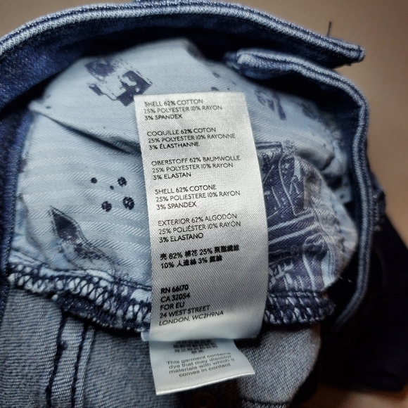 Pilcro and the Letterpress By Anthropologie High Rise Slim Jean Shorts Size 26 - Picture 8 of 8